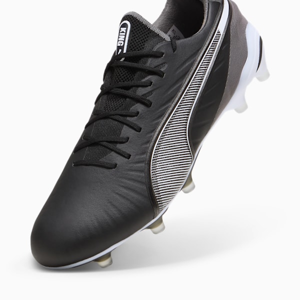 KING ULTIMATE FG/AG Football Boots, PUMA Black-PUMA White-Cool Dark Gray, extralarge-IND
