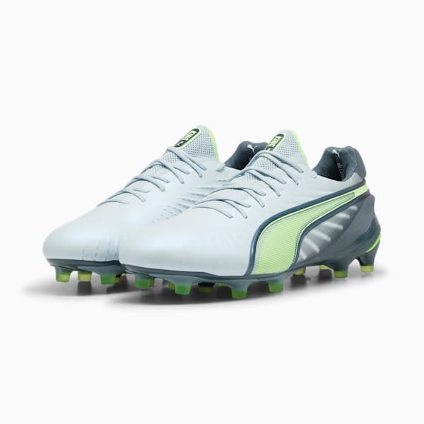 KING ULTIMATE Firm Ground/Artificial Ground Men's Soccer Cleats, Frosted Dew-Fizzy Apple-Gray Skies, extralarge