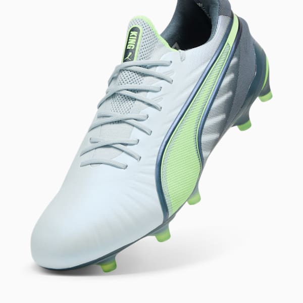 KING ULTIMATE Firm Ground/Artificial Ground Men's Soccer Cleats, Frosted Dew-Fizzy Apple-Gray Skies, extralarge