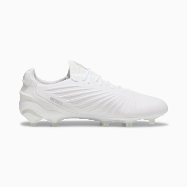 KING ULTIMATE FG/AG Football Boots Unisex, PUMA White-PUMA Silver, extralarge-GBR