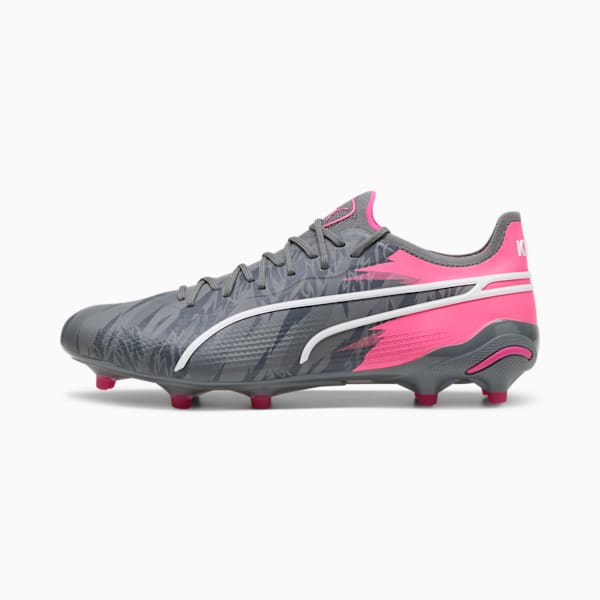 KING ULTIMATE RUSH FG/AG Men's Soccer Cleats, Cool Dark Gray-Strong Gray-Ravish, extralarge