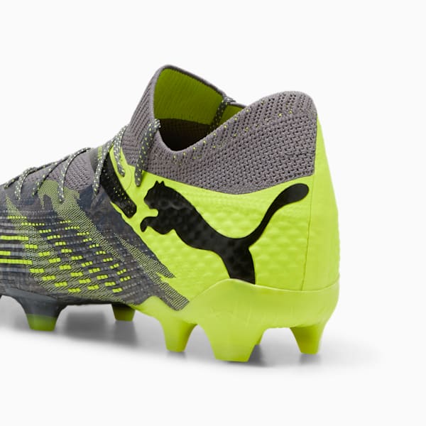 FUTURE 7 ULTIMATE RUSH FG/AG Men's Soccer Cleats, Strong Gray-Cool Dark Gray-Electric Lime, extralarge