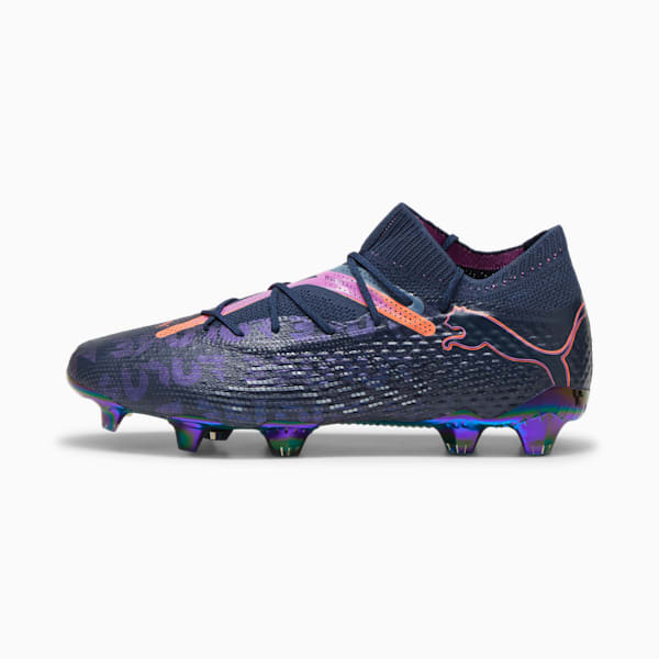 Chaussures de football FUTURE 7 ULTIMATE FTR FG/AG, hommes, Club Navy-Loveable-Cobalt Glaze-Matte Puma Gold, extralarge