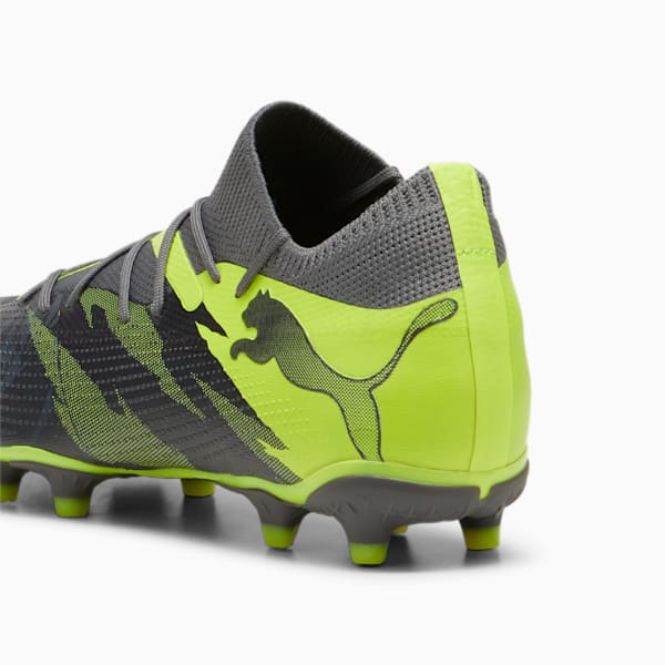 FUTURE 7 MATCH RUSH FG/AG Men's Soccer Cleats, Strong Gray-Cool Dark Gray-Electric Lime, extralarge