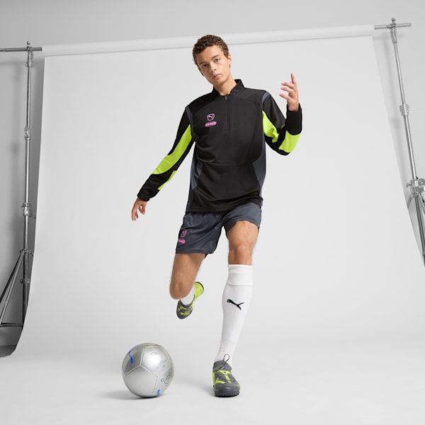 Tacos de futbol para hombre FUTURE 7 MATCH RUSH TT, Strong Gray-Cool Dark Gray-Electric Lime, extralarge