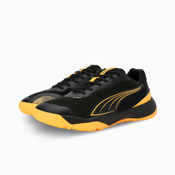 Solarstrike III Indoor Sports Shoes, PUMA Black-Sun Stream-PUMA White, extralarge-IND