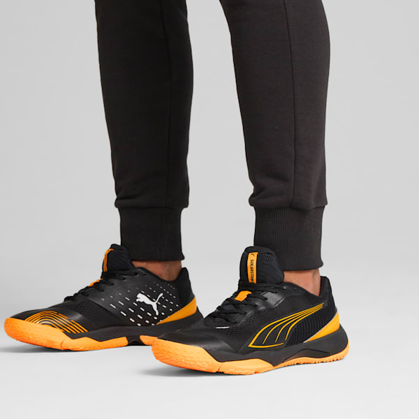 Solarstrike III Indoor Sports Shoes, PUMA Black-Sun Stream-PUMA White, extralarge-IND