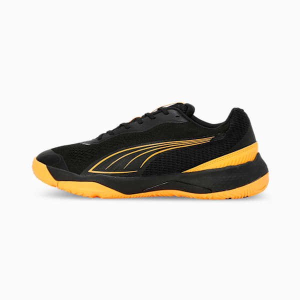 Solarstrike III Indoor Sports Shoes, PUMA Black-Sun Stream-PUMA White, extralarge-IND