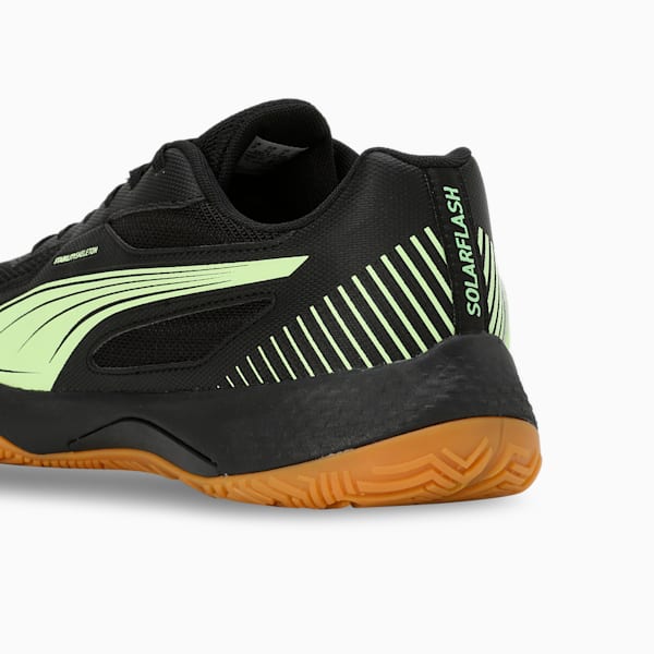 Solarflash III Indoor Sports Shoes, PUMA Black-Fizzy Apple, extralarge-IND