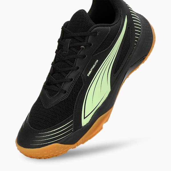 Solarflash III Indoor Sports Shoes, PUMA Black-Fizzy Apple, extralarge-IND