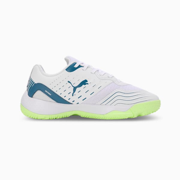 Solarflash III Youth Indoor Sports Shoes, PUMA White-Blue Horizon, extralarge-IND
