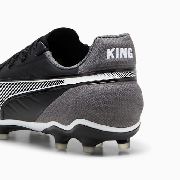 KING MATCH FG/AG Football Boots, PUMA Black-PUMA White-Cool Dark Gray, extralarge-IND