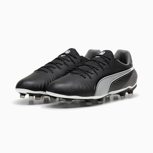 KING MATCH FG/AG Football Boots, PUMA Black-PUMA White-Cool Dark Gray, extralarge-IND