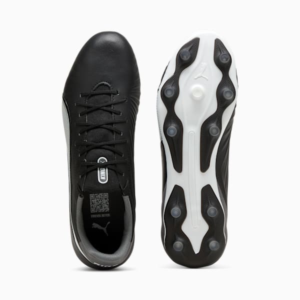 KING MATCH FG/AG Football Boots, PUMA Black-PUMA White-Cool Dark Gray, extralarge-IND