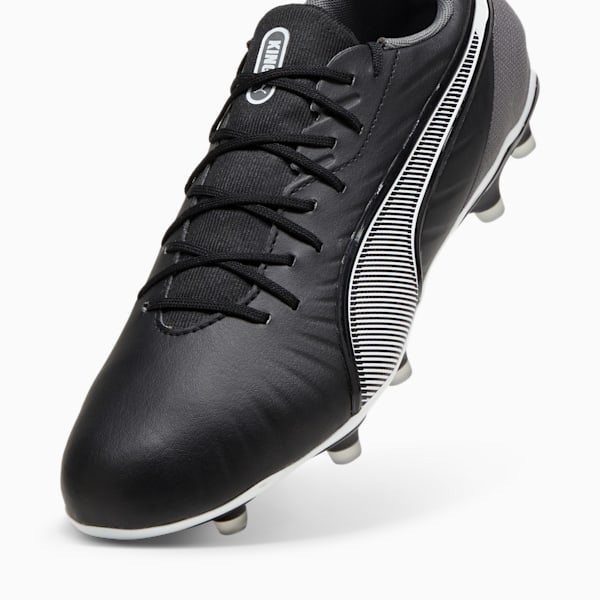 KING MATCH FG/AG Football Boots, PUMA Black-PUMA White-Cool Dark Gray, extralarge-IND