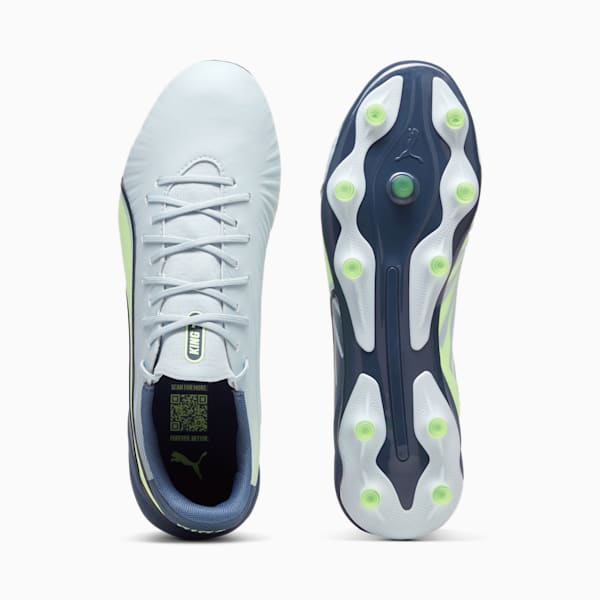 KING MATCH FG/AG Football Boots, Frosted Dew-Fizzy Apple-Gray Skies, extralarge-IND
