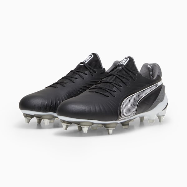 KING ULTIMATE MxSG Football Boots Unisex, PUMA Black-PUMA White-Cool Dark Gray, extralarge-GBR