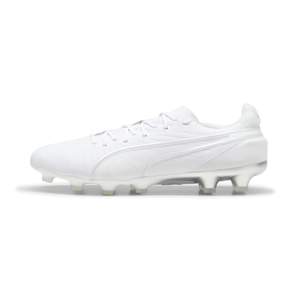 メンズ キング アルティメット HG サッカースパイク, PUMA White-PUMA Silver, extralarge-JPN