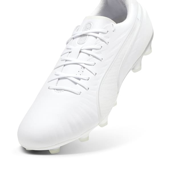 メンズ キング アルティメット HG サッカースパイク, PUMA White-PUMA Silver, extralarge-JPN