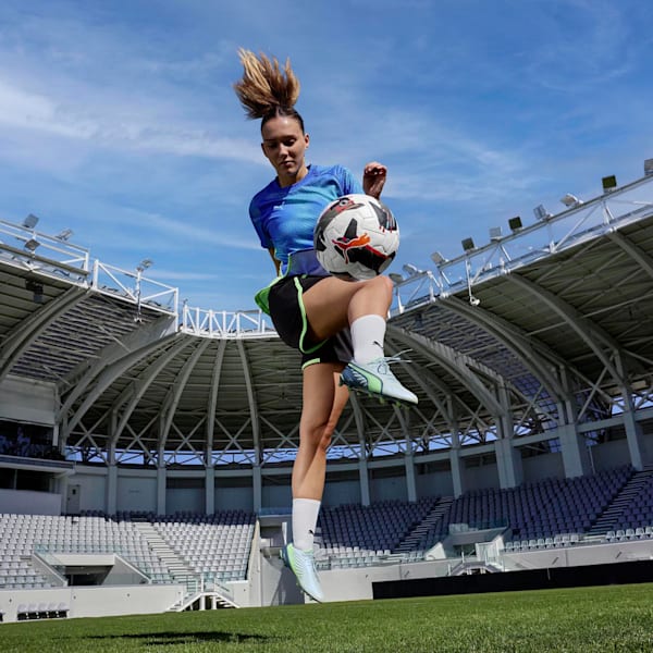 KING ULTIMATE FG/AG Women's Football Boots, Frosted Dew-Fizzy Apple-Gray Skies, extralarge-IND