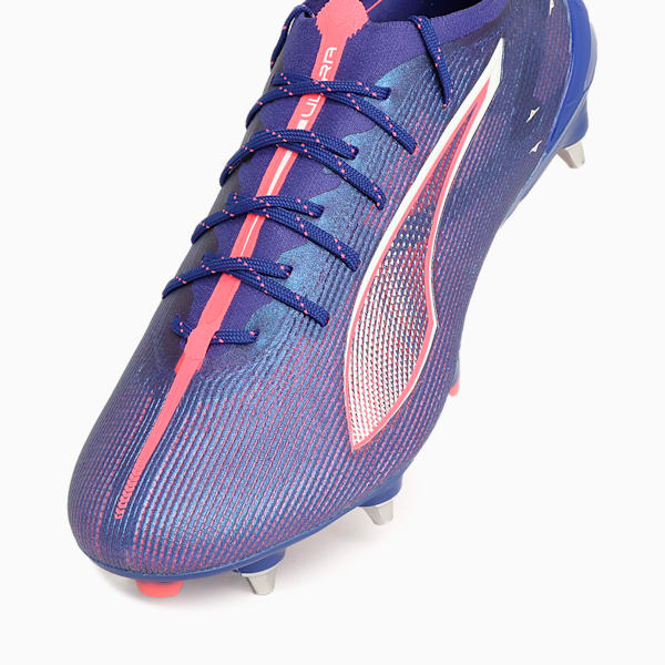 メンズ ウルトラ 5 アルティメット MXSG サッカースパイク, Lapis Lazuli-PUMA White-Sunset Glow, extralarge-JPN