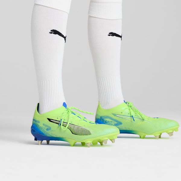メンズ ウルトラ 5 アルティメット MXSG サッカースパイク, Fizzy Apple-PUMA White-Bluemazing, extralarge-JPN
