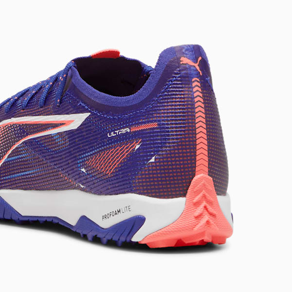 Botines de fútbol de entrenamiento en césped para hombre ULTRA 5 PRO CAGE, Lapis Lazuli-PUMA White-Sunset Glow, extralarge