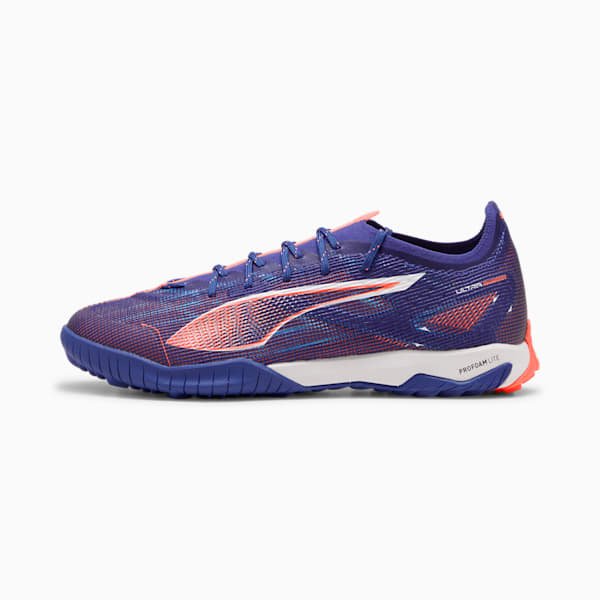 ULTRA 5 PRO CAGE Men's Turf Training Soccer Cleats, Lapis Lazuli-PUMA White-Sunset Glow, extralarge