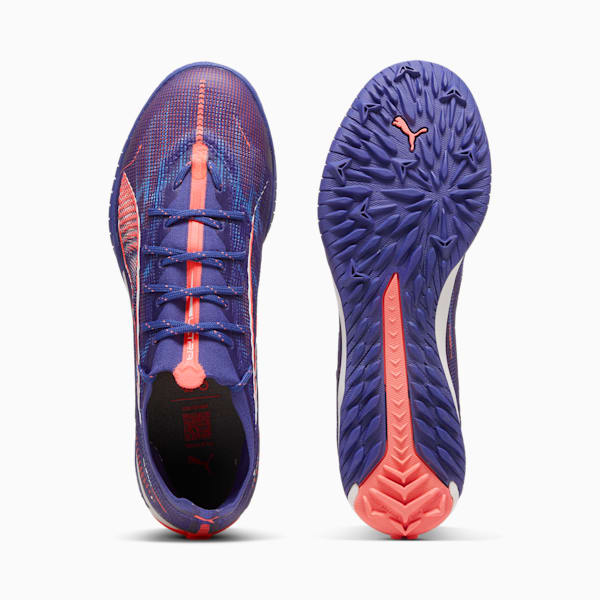 ULTRA 5 PRO CAGE Men's Turf Training Soccer Cleats, Lapis Lazuli-PUMA White-Sunset Glow, extralarge