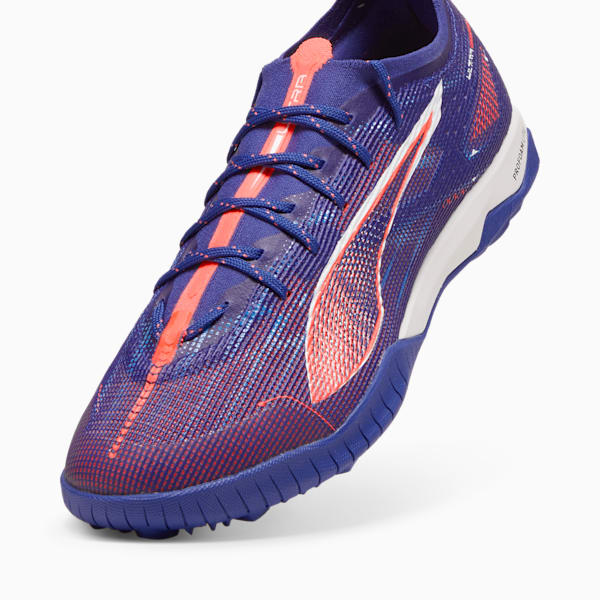 ULTRA 5 PRO CAGE Men's Turf Training Soccer Cleats, Lapis Lazuli-PUMA White-Sunset Glow, extralarge