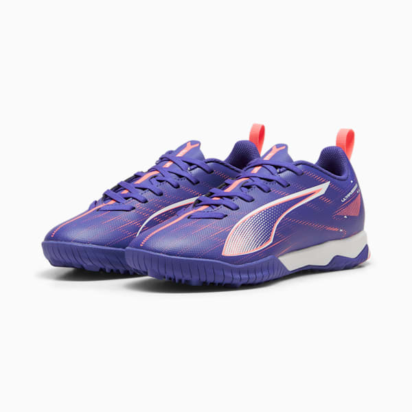 キッズ ウルトラ 5 プレイ TT + ミッド サッカー トレーニングシューズ 20-24.5cm, Lapis Lazuli-PUMA White-Sunset Glow, extralarge-JPN