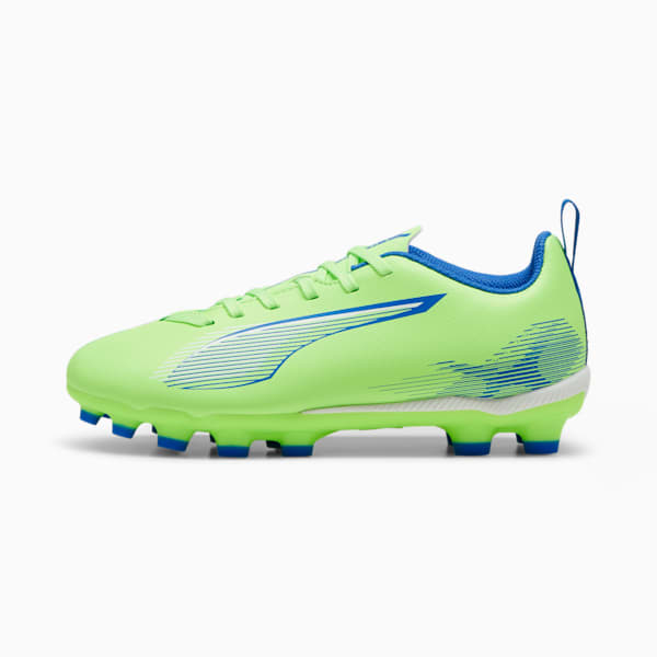 キッズ ウルトラ 5 プレイ HG + ミッド サッカースパイク 20-24.5cm, Fizzy Apple-PUMA White-Bluemazing, extralarge-JPN