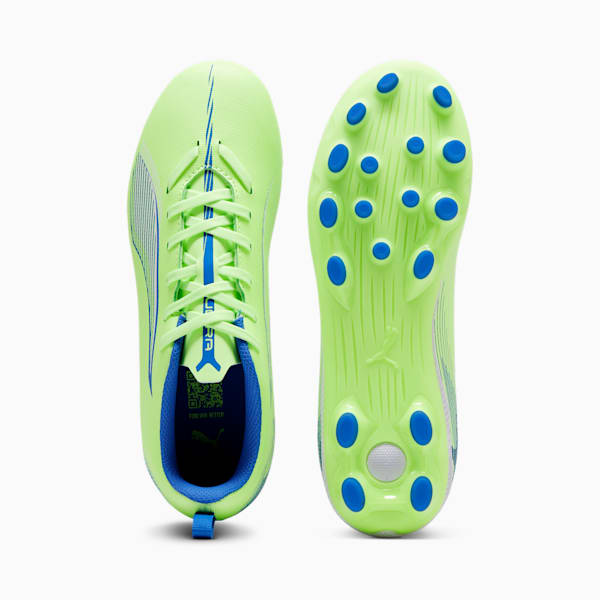キッズ ウルトラ 5 プレイ HG + ミッド サッカースパイク 20-24.5cm, Fizzy Apple-PUMA White-Bluemazing, extralarge-JPN