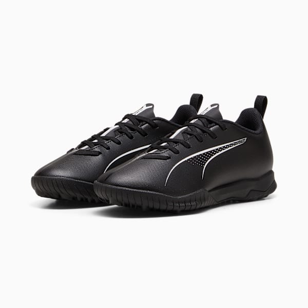 ULTRA 5 PLAY Turf Trainer Kids' Soccer Cleats, PUMA Black-PUMA White, extralarge