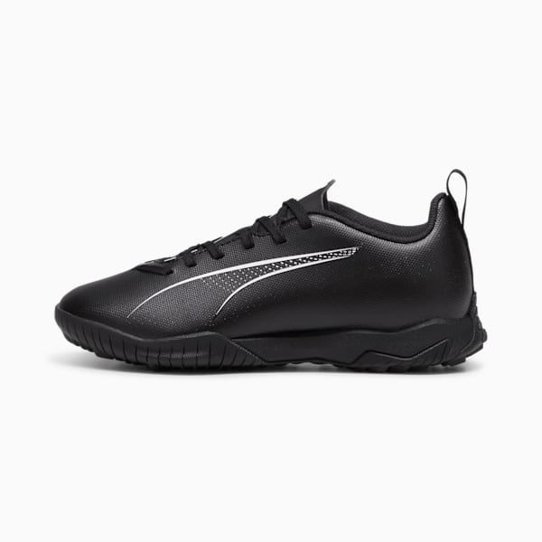 Tacos de fútbol ULTRA 5 PLAY TT juvenil, PUMA Black-PUMA White, extralarge