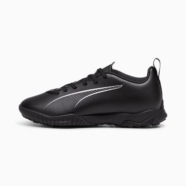 ULTRA 5 PLAY Turf Trainer Kids' Soccer Cleats, PUMA Black-PUMA White, extralarge