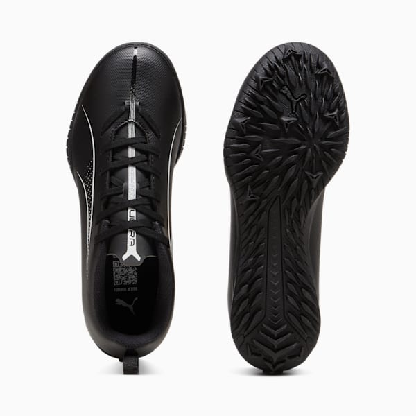 Tacos de fútbol ULTRA 5 PLAY TT juvenil, PUMA Black-PUMA White, extralarge