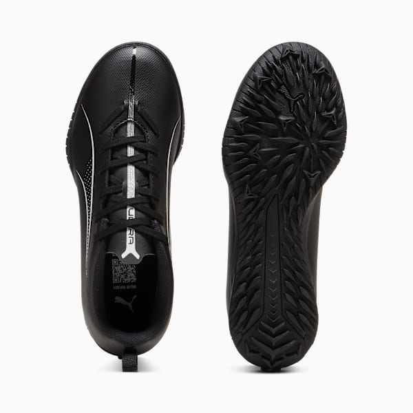 ULTRA 5 PLAY Turf Trainer Kids' Soccer Cleats, PUMA Black-PUMA White, extralarge