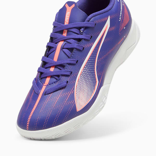 ULTRA 5 PLAY IT Youth Indoor Court Shoes, Lapis Lazuli-PUMA White-Sunset Glow, extralarge-IND