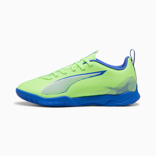 ULTRA 5 PLAY IT Youth Indoor Court Shoes, Fizzy Apple-PUMA White-Bluemazing, extralarge-IND