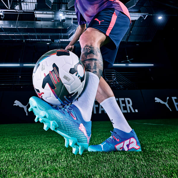 Tacos de fútbol FUTURE 7 ULTIMATE FG/AG, Bluemazing-PUMA White-Electric Peppermint, extralarge