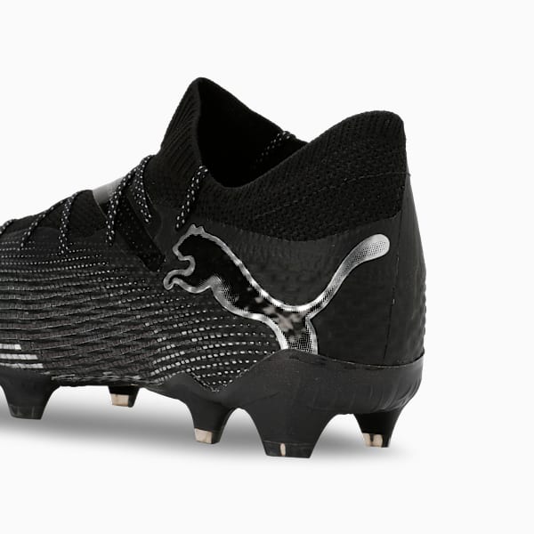 FUTURE 7 ULTIMATE FG/AG Unisex Football Boots, PUMA Black-Puma Silver, extralarge-IND