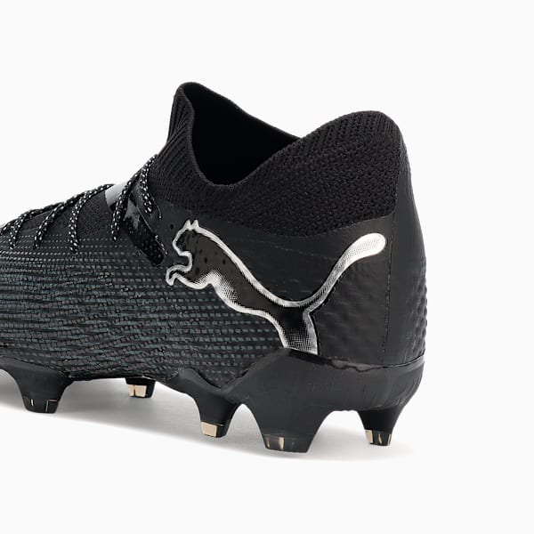 FUTURE 7 ULTIMATE Firm Ground/Artificial Ground Men's Soccer Cleats, PUMA Black-Puma Silver, extralarge