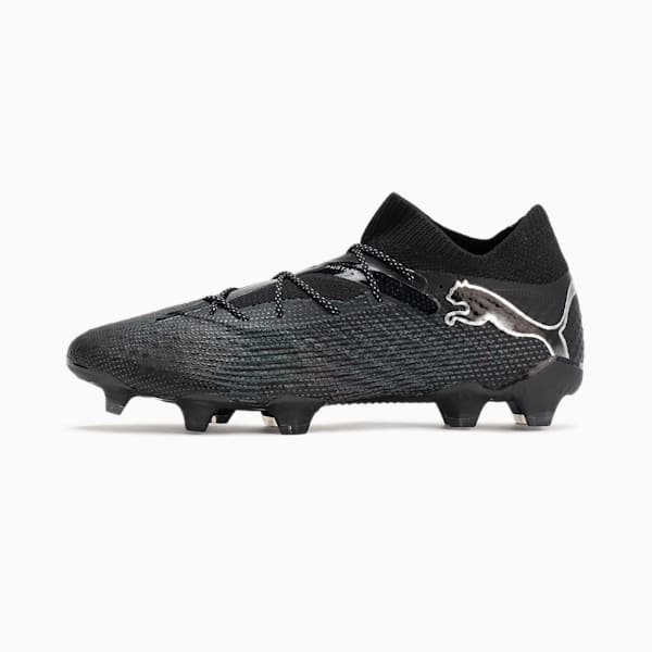 FUTURE 7 ULTIMATE Firm Ground/Artificial Ground Men's Soccer Cleats, PUMA Black-Puma Silver, extralarge
