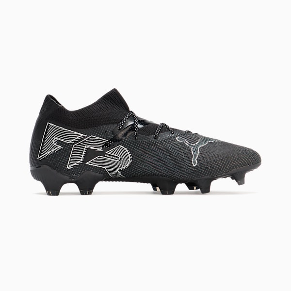 FUTURE 7 ULTIMATE Firm Ground/Artificial Ground Men's Soccer Cleats, PUMA Black-Puma Silver, extralarge