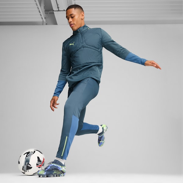 FUTURE 7 ULTIMATE FG/AG Unisex Football Boots, Gray Skies-PUMA White-Fizzy Apple, extralarge-IND