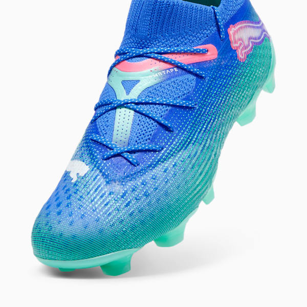 Tacos de fútbol FUTURE 7 ULTIMATE FG/AG para mujer, Bluemazing-PUMA White-Electric Peppermint, extralarge