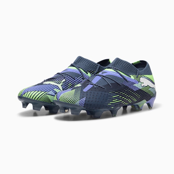 FUTURE 7 ULTIMATE Low FG/AG Football Boots Unisex, Gray Skies-PUMA White-Fizzy Apple, extralarge-GBR
