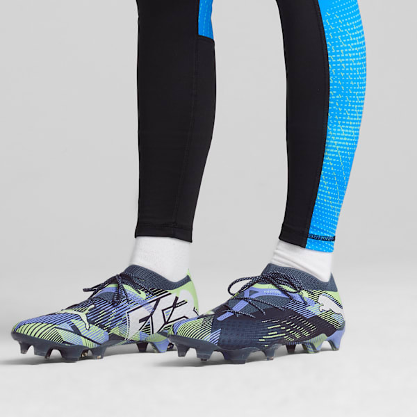 FUTURE 7 ULTIMATE Low FG/AG Football Boots Unisex, Gray Skies-PUMA White-Fizzy Apple, extralarge-GBR