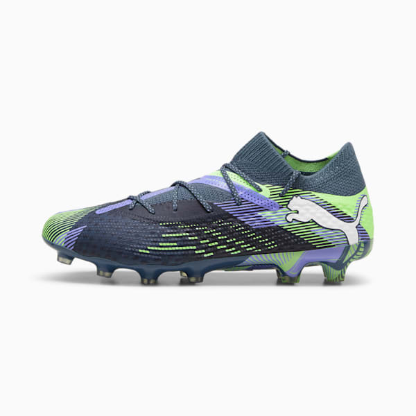 メンズ フューチャー 7 アルティメット HG サッカースパイク, Gray Skies-PUMA White-Fizzy Apple, extralarge-JPN